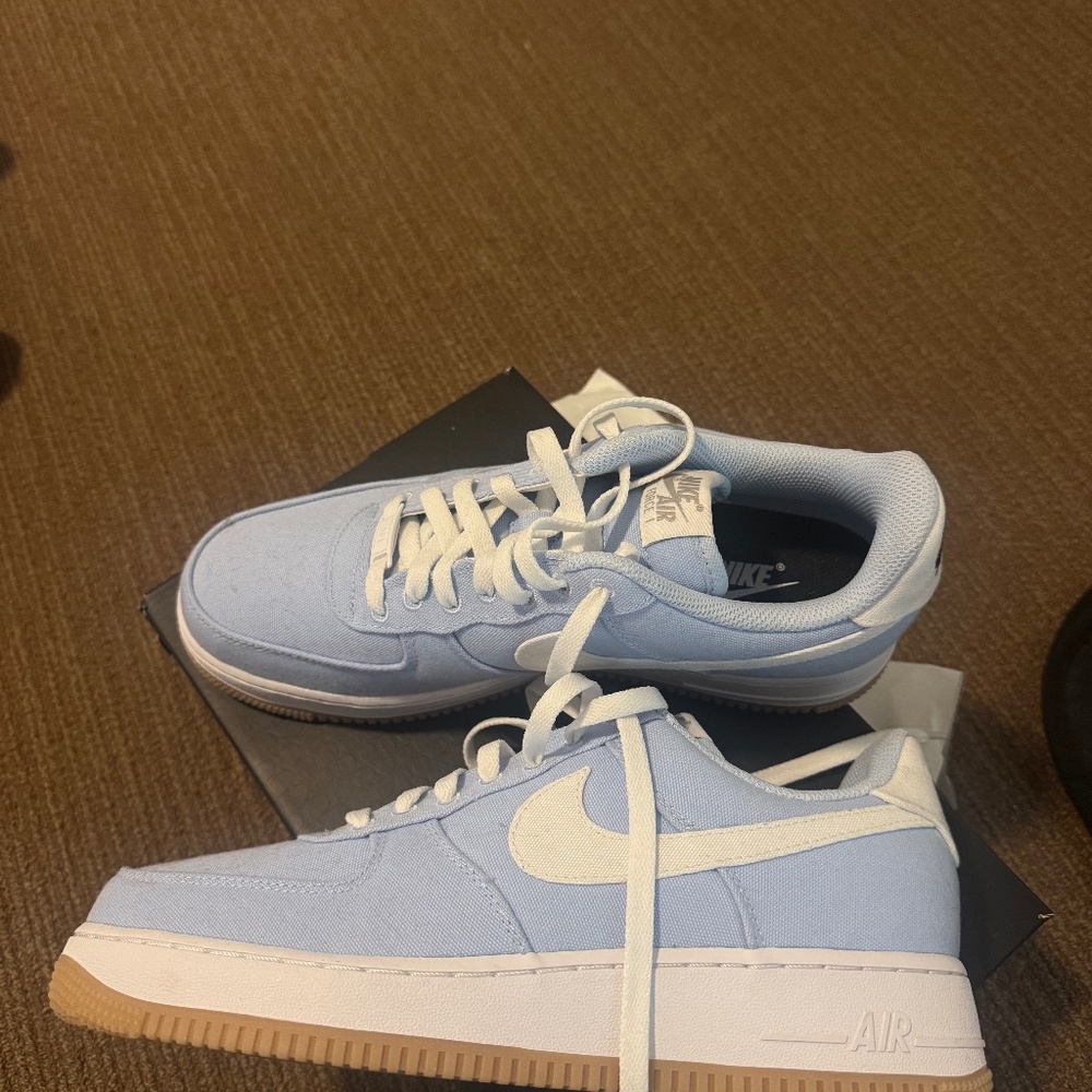 Blue canvas Nike Air